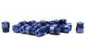 Project Kics 12x1.25 R40 Iconix Aluminum Cap Set - Blue (20 Pcs)