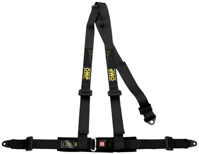 OMP 3 POINT HARNESS - ROAD 3 ECE 2208 BLACK