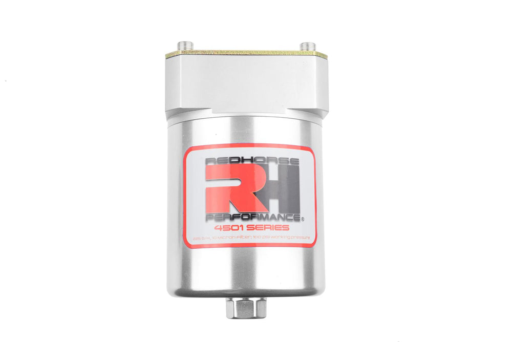 8 AN SINGLE INLET/OUTLET UP TO 225 GPH FUEL INJECTION FILTER CLEAR