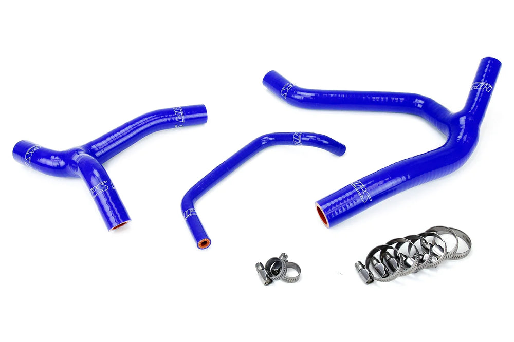 HPS Performance Blue Reinforced Silicone Radiator Hose Kit Coolant for Kawasaki 06-08 KX450F