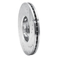 DFC 04-17 Chevrolet Spark (USA/Canada) Front Left Drilled & Slotted Silver Brake Rotor