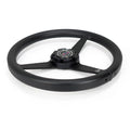 NRG Aluminum Steering Wheel 330mm - Heritage Solid Spoke - Ergonomic Grip - Anadized Black