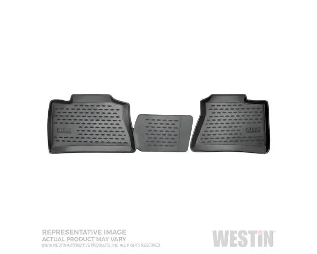 ~(8 lbs. 39X26X3)~ Profile Floor Liners 2nd Row Black F-150 SuperCrew 2015-2018