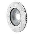 DFC 13-25 Infiniti JX35 Front Right Drilled & Slotted Silver Brake Rotor