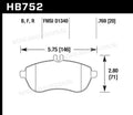 Hawk 2015 Mercedes C250 HPS Street Front Brake Pads