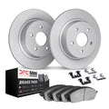 DFC 10-10 Hyundai Elantra Rear Geospec Rotors with 5000 Advanced Brake Pads w/Hardware