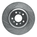 R1 Concepts Brake Rotor Drilled and Slotted Silver Fits Buick Allure