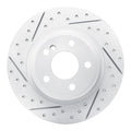 DFC 14-20 Infiniti Qx30 Rear Left Drilled & Slotted Geoperformance Rotor