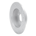 R1 89-91 Mazda RX-7 Rear Left Drilled & Slotted Silver Brake Rotor