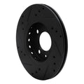 R1 09-17 Volkswagen SAVEIRO (Mexico) Front Right Drilled & Slotted Black Brake Rotor