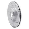DFC 09-11 Hyundai Genesis Sedan Front Right Drilled & Slotted Silver Brake Rotor