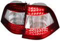 W163 LED TAIL LIGHTS-CHROME HOUSING WITH RED LENS