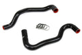 HPS Performance Black Reinforced Silicone Radiator Hose Kit Coolant for Ford 11-13 Fiesta 1.6L