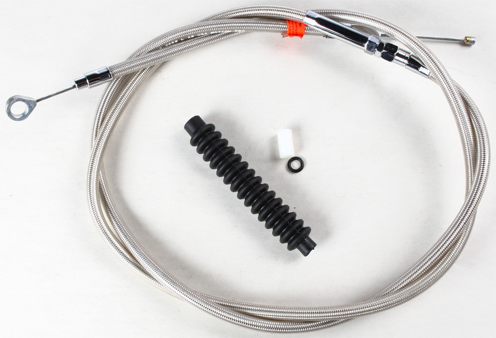 Bikers Choice 94-99 FLHR 87-06 FLST 93-05 FXDWG H/D Armor Coat Clutch Cable +6 Inch 70.75 Inch