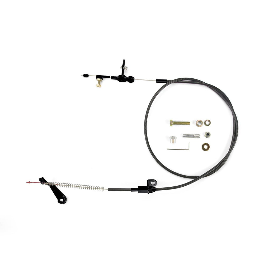 D AOD KICKDOWN CABLE KIT BLK HOUSING & FITTINGS