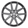 ~(34 lbs. 22X22X12)~ TSW ROUGE 20x10.0 5/120 ET40 CB76.1 GUNMETAL W/MIRROR CUT FACE