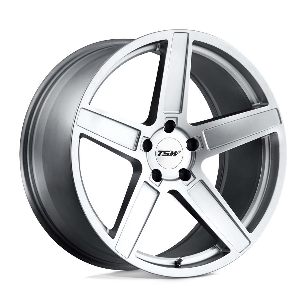 TSW Alloy Wheels silver auto part