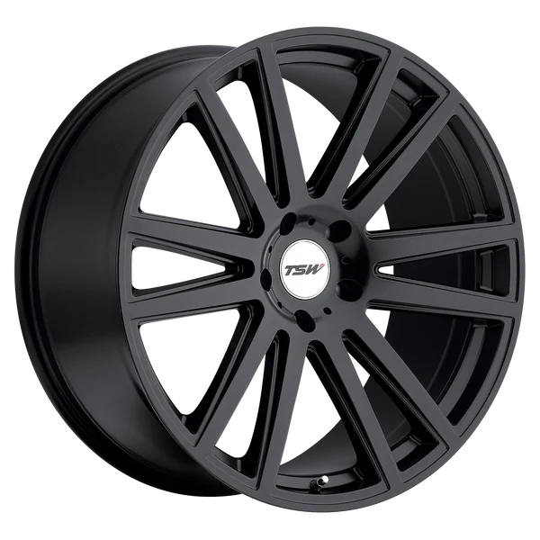TSW Alloy Wheels black auto part