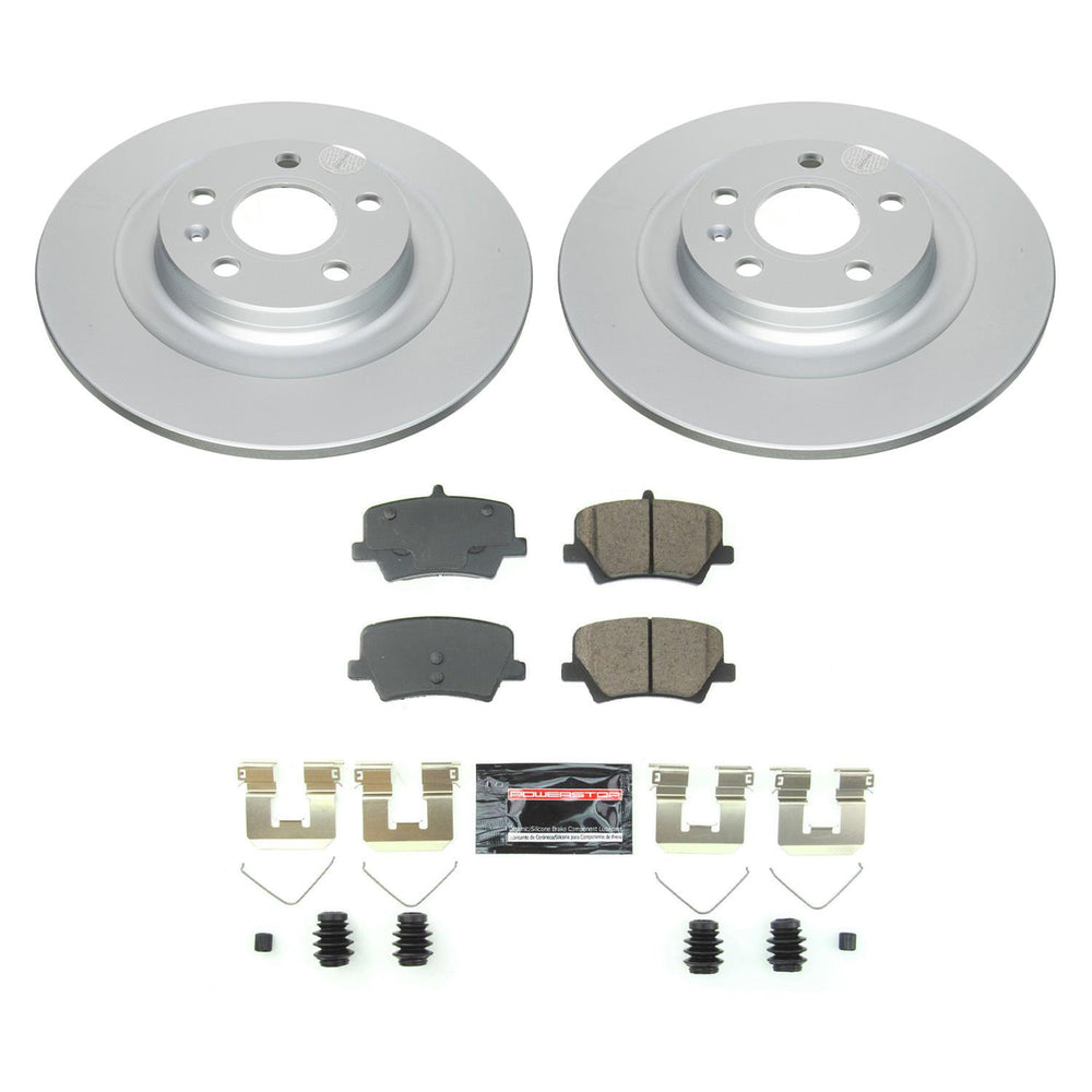 Power Stop 19-22 Volvo XC40 Rear Z23 Coated Brake Kit