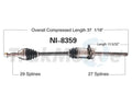 NEW CV AXLE