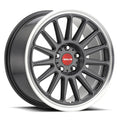 Aluminum Wheels 17x9 Grip 315G Machined Lip-Red Logo Gloss Gunmetal Grray Multi Spoke 30 Offset 5 on 114.3 Bolt Pattern 72.6 Bore Raceline
