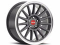 Aluminum Wheels 17x9 Grip 315G Machined Lip-Red Logo Gloss Gunmetal Grray Multi Spoke 30 Offset 5 on 114.3 Bolt Pattern 72.6 Bore Raceline