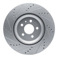 DFC 17-25 Tesla Model 3 Rear Right Drilled & Slotted Silver Brake Rotor