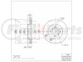 DFC 98-07 Mitsubishi Lancer Front Left Drilled & Slotted Silver Brake Rotor