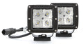 2X2 SQUARE 3W LED SPOT PAIR