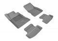 3D MAXpider 2015-2020 Ford Mustang Kagu 1st & 2nd Row Floormats - Gray