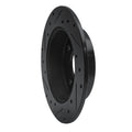 R1 98-02 Acura CL Rear Right Drilled & Slotted Black Brake Rotor