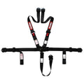 RaceQuip L&L 16.1 5pt 2in Belt PU Lap Black Hw Black