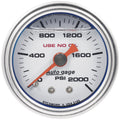 Autometer American Muscle 2-1/16in Full Sweep Mechanical 30 In Hg Vac/30PSI Boost Vacuum Gauge