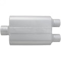 40 Series Delta Flow Chambered Muffler 40 Delta Flow 3.00 Center In 2.50 Dual Out Aggressive Sound Flowmaster