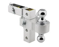 6 Inch Adjustable Aluminum Drop Hitch With Reversible 2 In And 1 7/8 Inch  Smittybilt