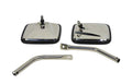 Kentrol 87-95 Jeep Wrangler YJ Mirror Kit Pair- Polished Silver