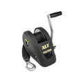 BLACK COVER TRAILER WINCH 1500LB SINGLESPEED W/20FT STRAP