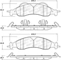 Street Brake Pads w/Shims and Hardware