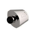 QTP 2.5in Weld-On 304SS AR3 Muffler