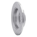 R1 09-20 Genesis G80 Rear Left Drilled & Slotted Silver Brake Rotor
