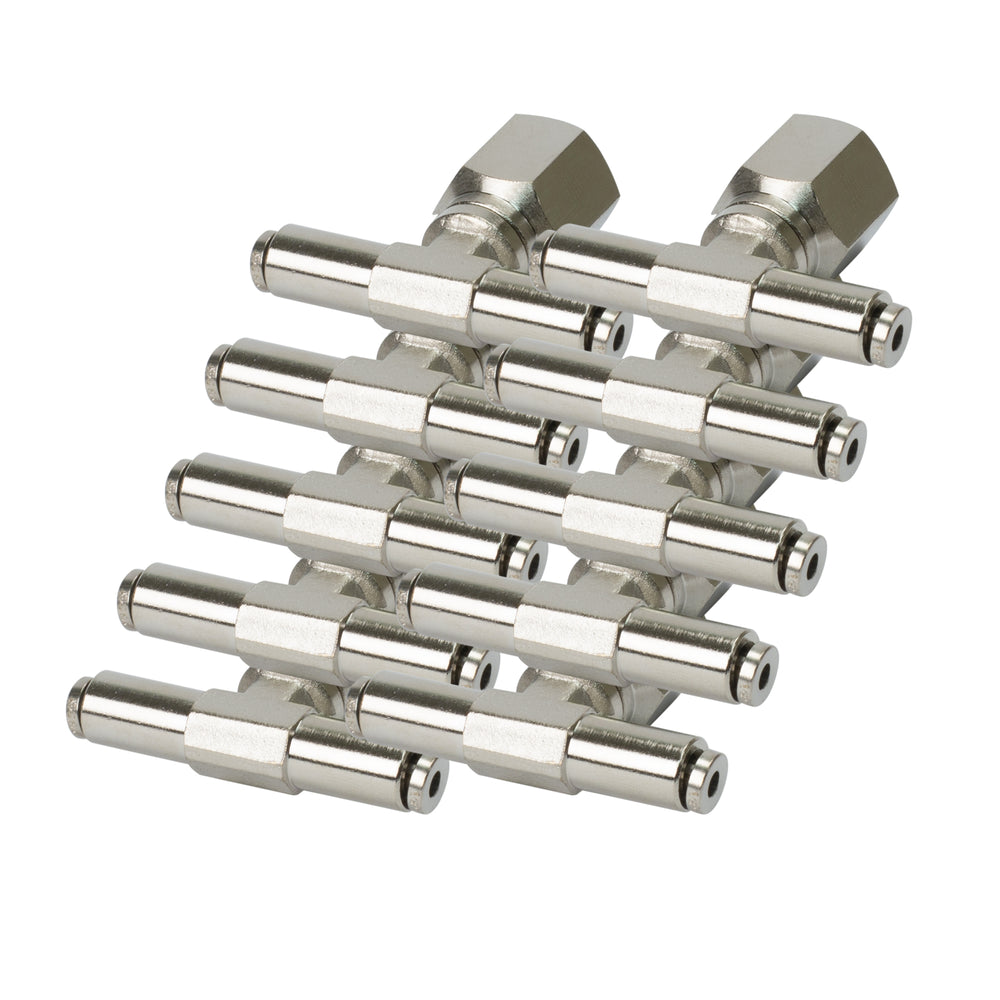 1/4 NPT(F) 1/8 TO 1/8 SWIVEL TFITTING (10 PCS) DOT APPROVED