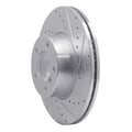 R1 Concepts Brake Rotor Drilled and Slotted Silver Fits BMW 220i