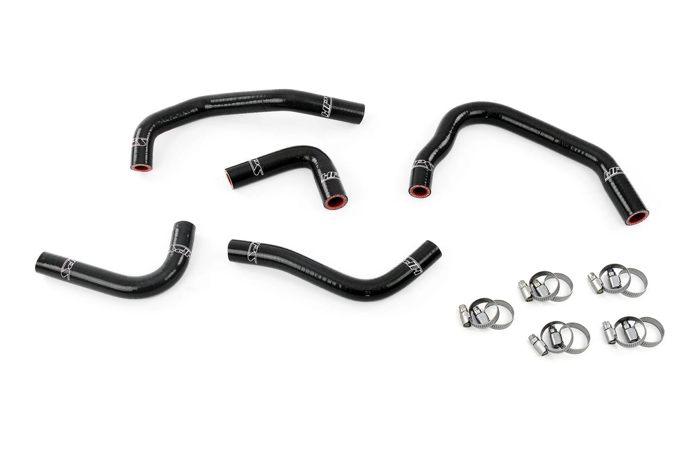 HPS Performance Black Reinforced Silicone Heater Hose Kit Coolant for Jeep 12-17 Wrangler JK Unlimited 3.6L V6 Left Hand Drive