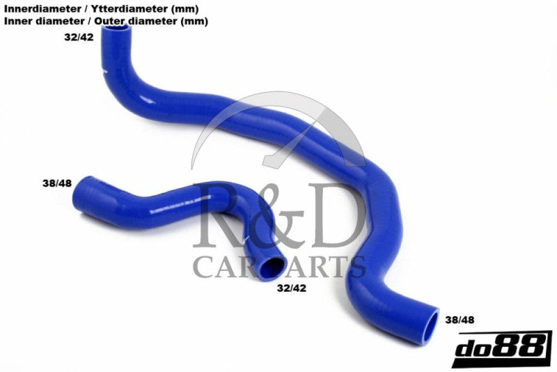 do88 Volvo 850/S70/V70 (Non Turbo) 92-98 Coolant Hoses Blue