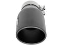 aFe MACH Force-Xp 3in 304 SS Metallic Black Exhaust Tip 3in In x 4-1/2in Out x 9in L Clamp-On Right