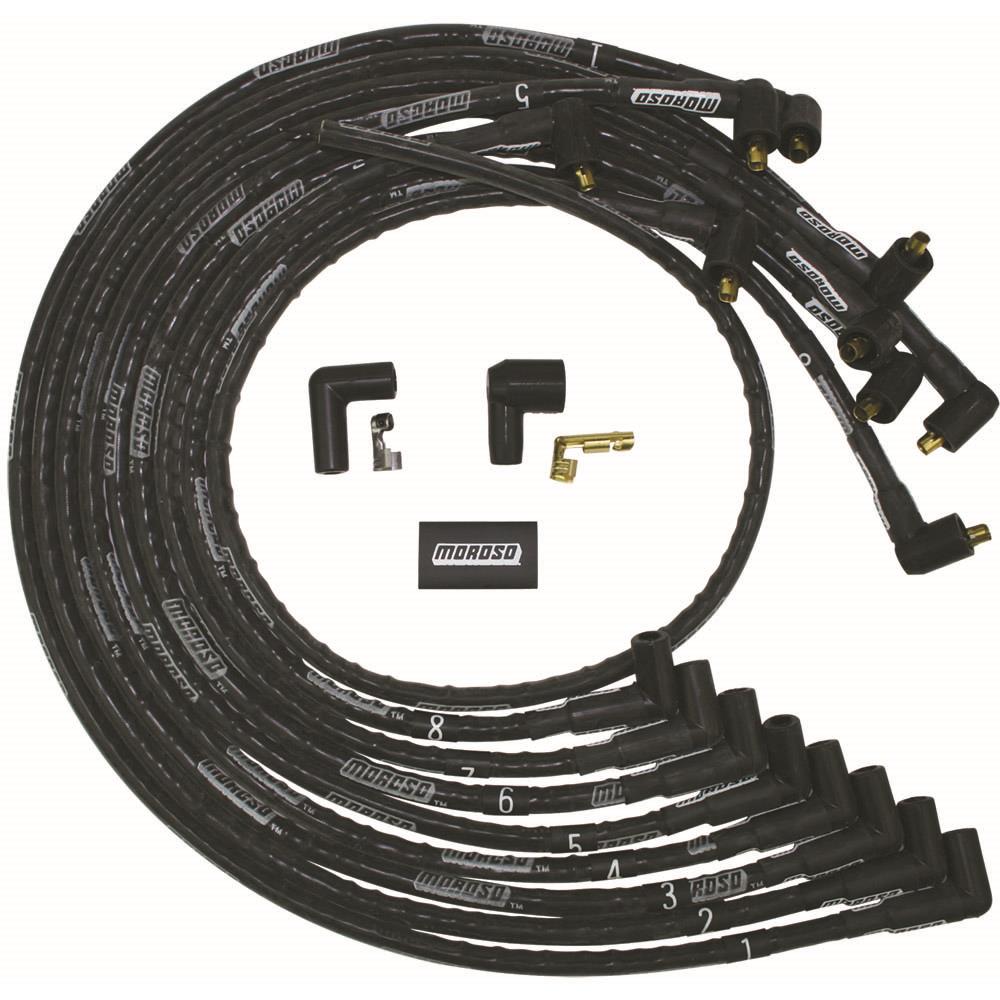 WIRE SET MAG TUNE SLEEVED BBC NON HEI 90 DEG