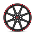 MR142 15X6.5 4X100/4.5 S-BLK RED 40
