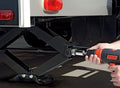 TRAILER JACK SCISSOR STYLE EXTENDS FROM 4 3/4 IN TO 24 IN 5000 LBS SET OF 2