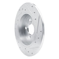 DFC 19-25 Toyota Corolla (US/Canada) Rear Left Drilled & Slotted Silver Brake Rotor