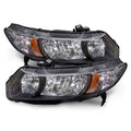 RH H/LMP LENS/HOUSING; CPE; 5 SPEED MANUAL/AUTO TRANS; W/CLEAR SGNL LENS CIVIC 201011